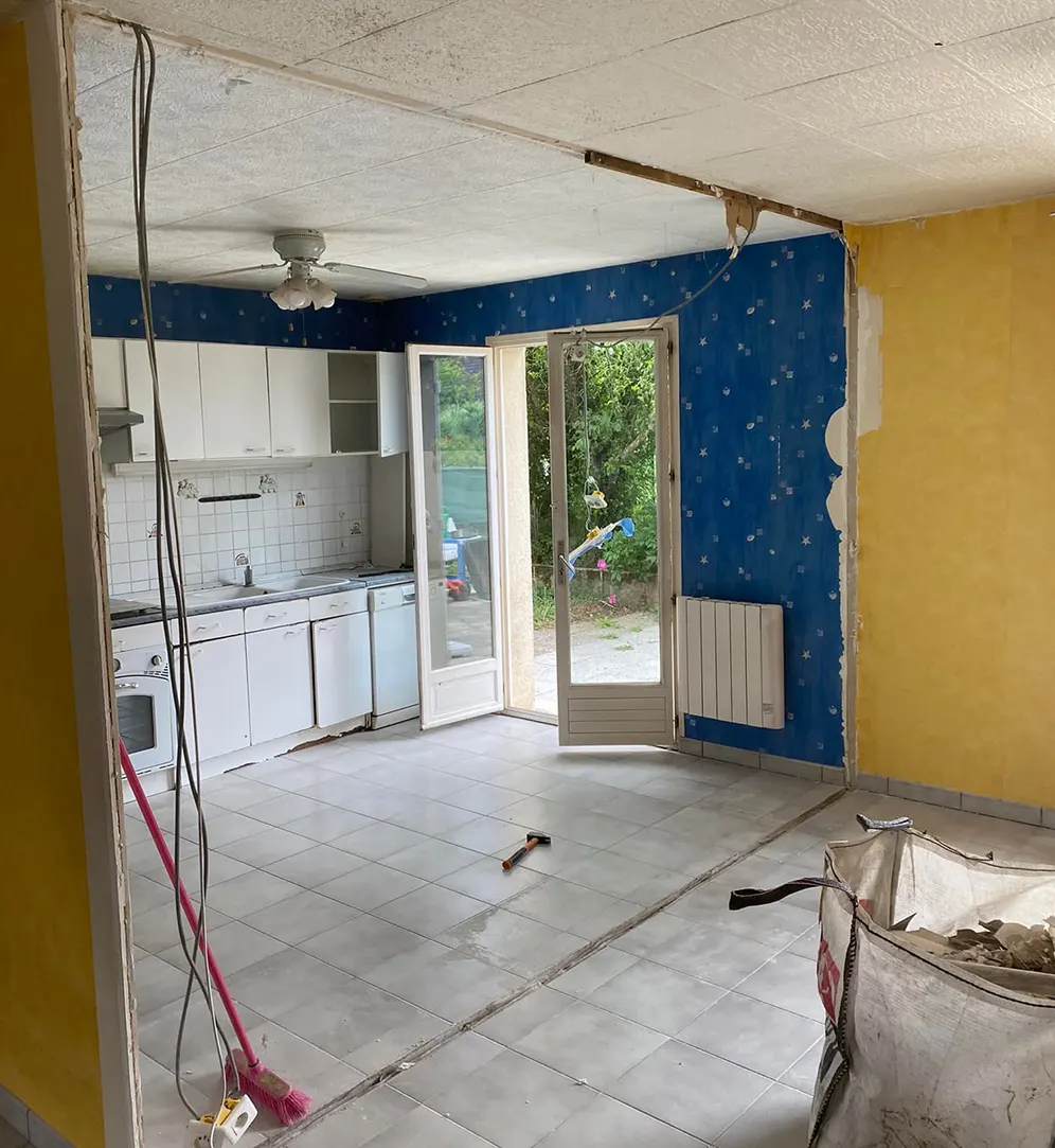 travaux de rénovation à Flagy